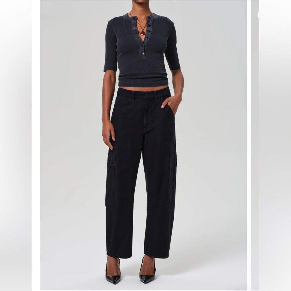 CITIZENS OF HUMANITY Mercelle Cargo in Color Navy